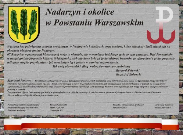 Wystawa o Powstańcach Warszawy - PODZIĘKOWANIA I OPINIE!!