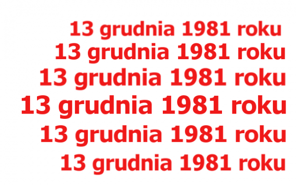 13 grudnia 1981 roku w Nadarzynie