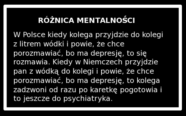 Różnica mentalności