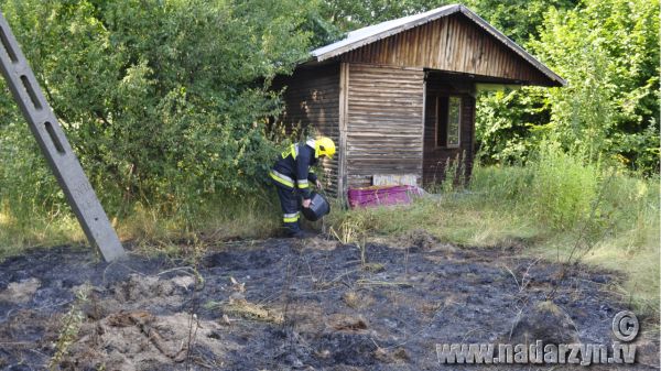 Niewielki pożar, ale z problemami