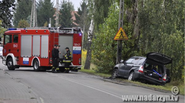 Wypadek i pożar samochodu w Granicy