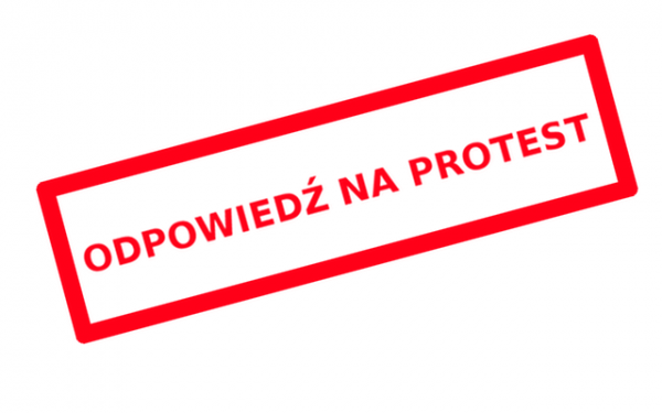 Odpowiedź na protest Dyrektorów szkół i przedszkoli