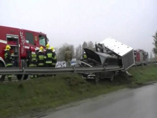 Wypadek na trasie Katowickiej